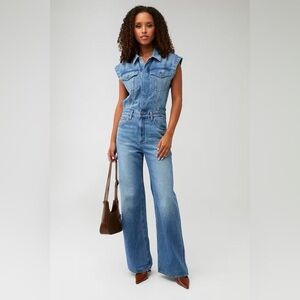 NWT PISTOLA LENNOX DENIM CHIC JUMPSUIT 
MEDIUM